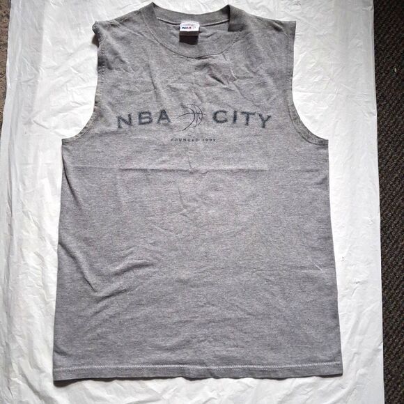 NBA Other - Vintage city M tank top Mens founded 1997 Gray Basketball Active wear Graphic